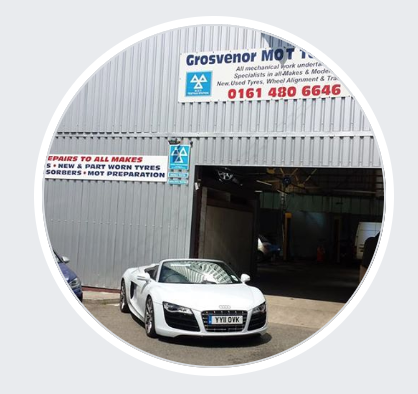 Grosvenor MOT Test Centre logo